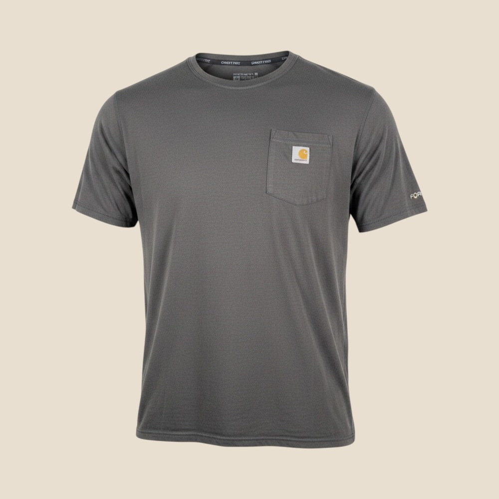 Carhartt Force T-Shirt Mens 3XL Tall Gray Relaxed Fit Pocket Tee TK6652-M